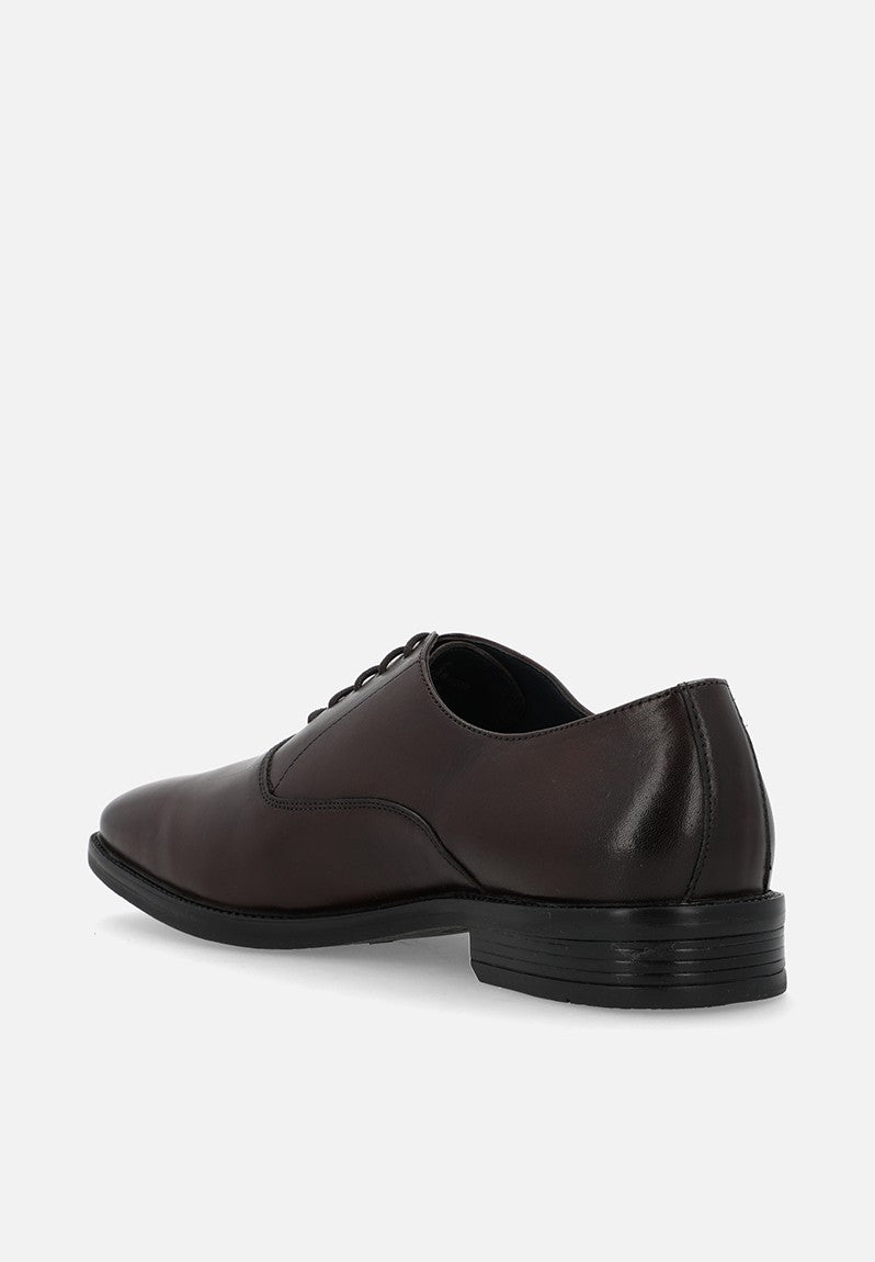 Hush Puppies Mens Willie Brown Leather Shoes