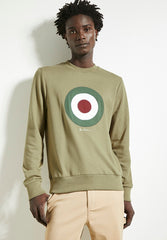 Ben Sherman  Mens Target Crew Sweater Olive