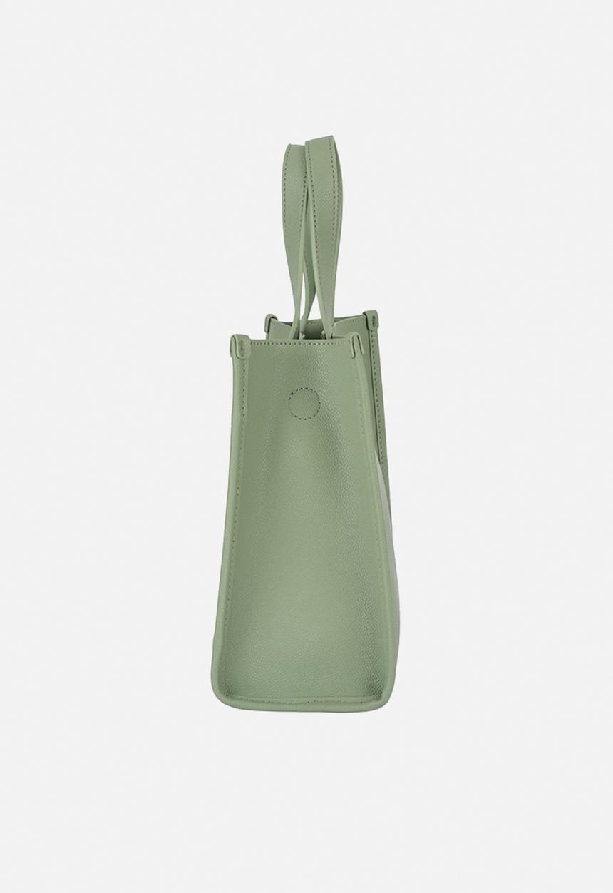 Elle Cut Out Small Shopper Bag In Green