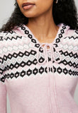 Mandi Womens Scoop Hem Hooded Sweater In Pink