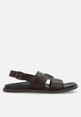 Polo Mens Brown Moulded Trim Sandal