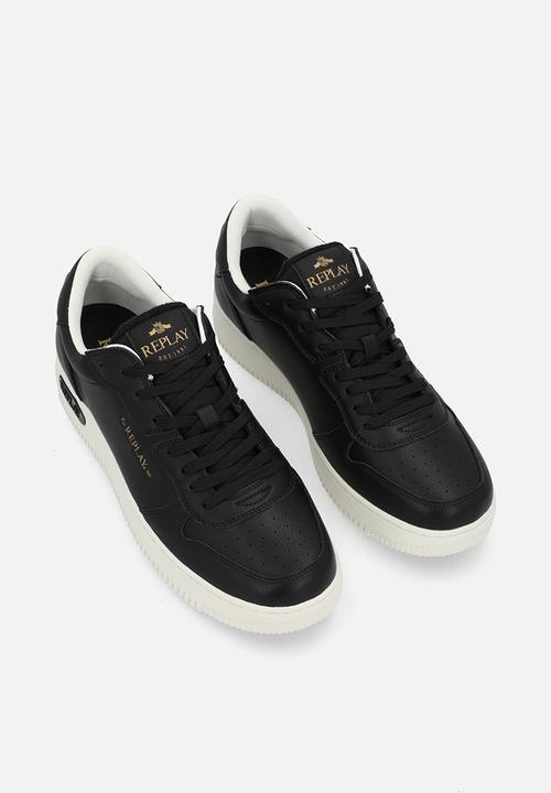 Replay Mens Epic M Spring Shoes In Black and White