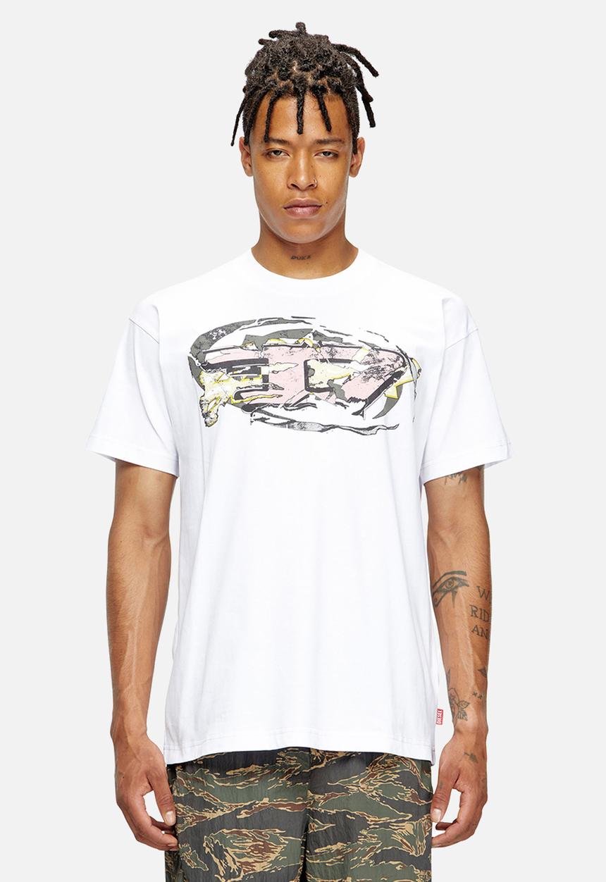 Disel Mens T-Norm-T11 Regular T-Shirt In White
