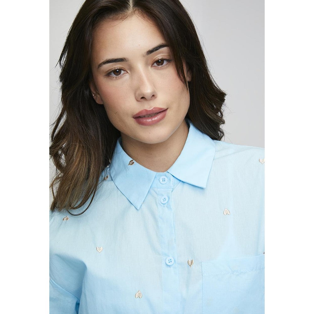 Stella Morgan Ladies Shirt In Pale Blue