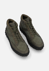 Mazerata Mens Pigale 9 Faux Nubuck Shoes In Olive