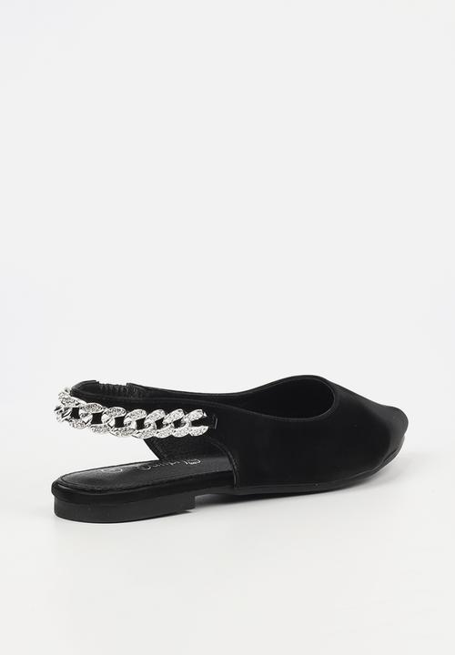 Butterfly Feet Ladies Frida 2 Flat Shoes In Black