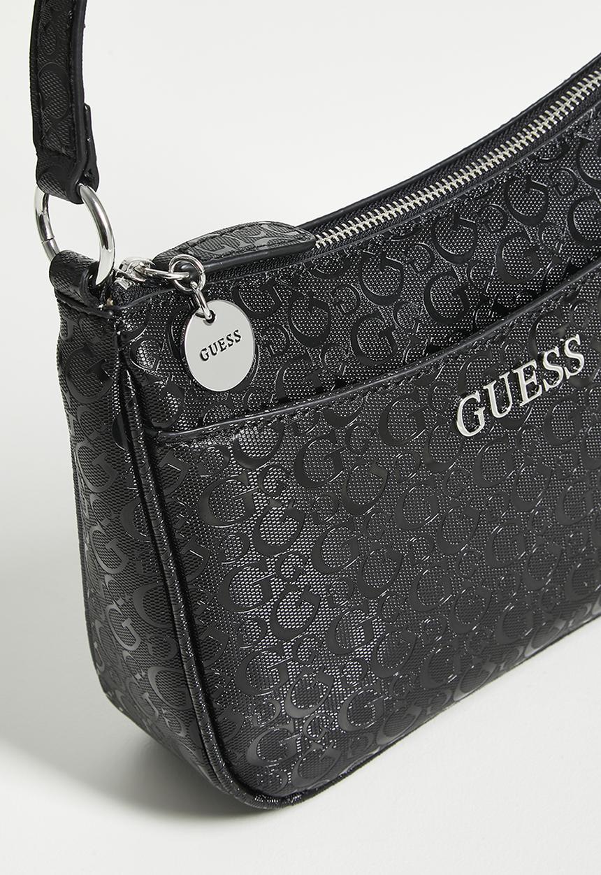 Guess Granby Mini Crossbody Bag Top Zip In Black