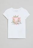 Guess Girls T-Shirt In White & Pink