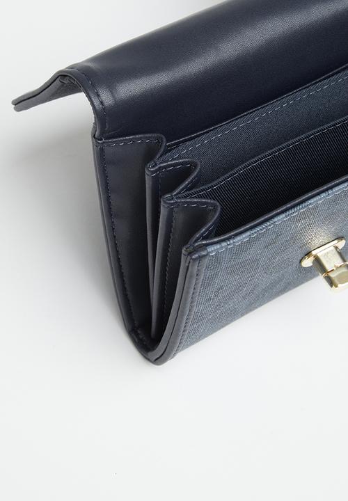 Polo Compact Turn Lock Clutch  Navy