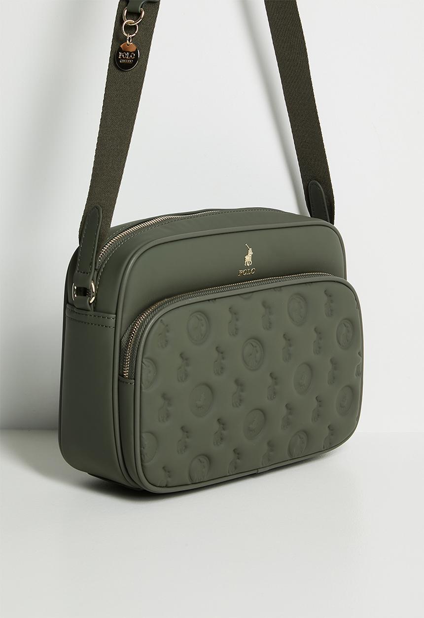 Polo Womens Luna Utility Crossbody Bag In  Olive