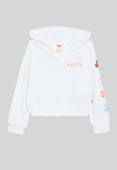 Levis Girls Hibiscus Hoodie In White