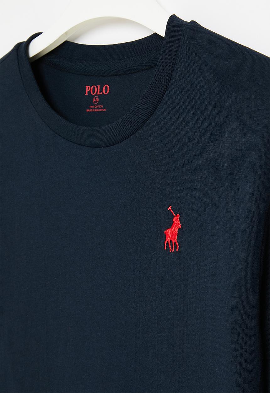 Polo Boys Ashton Long Sleeve T-Shirt In Navy