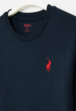 Polo Boys Ashton Long Sleeve T-Shirt In Navy