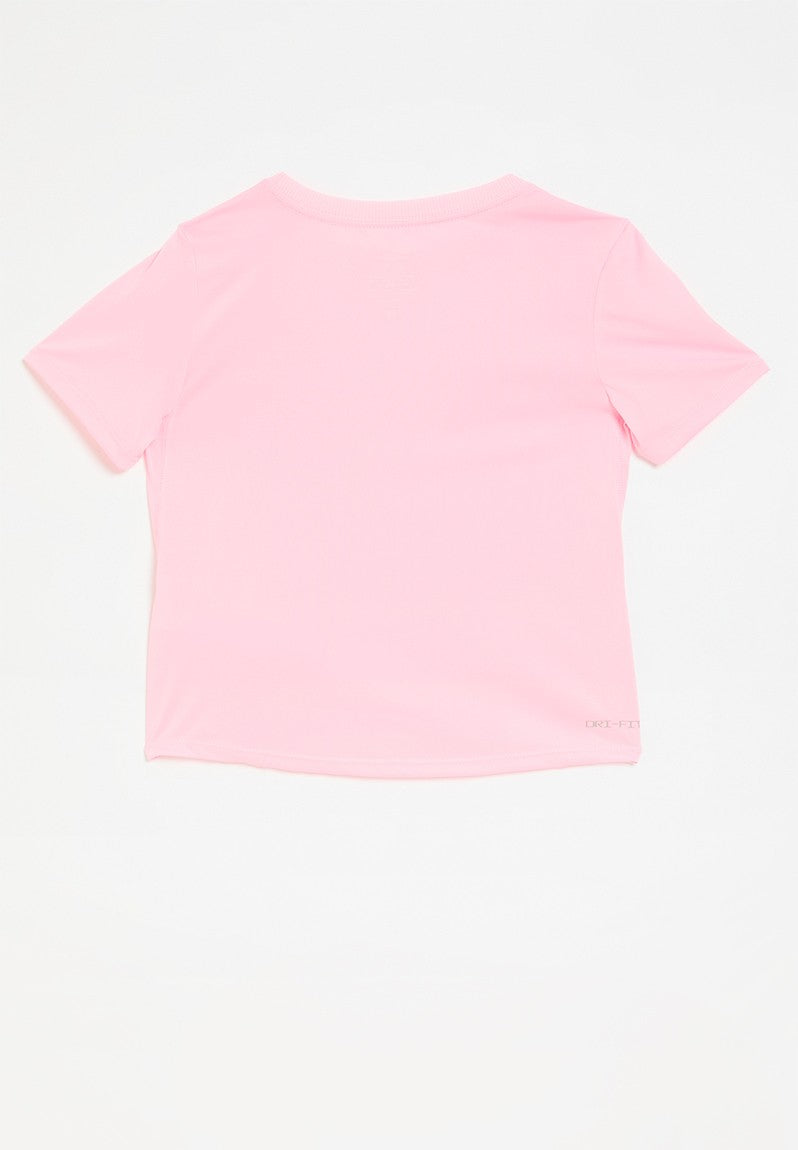 Nike Girls Play All Day Dri-Fit T-Shirt In Pink