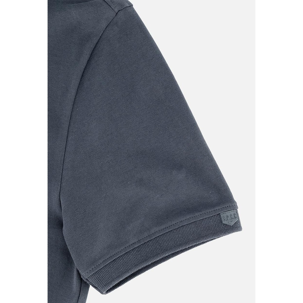 S.P.C.C Mens Mullen Short Sleeves Golfer In Dark Grey