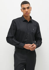 Polo Mens Custom Fit Greig Shirt In Black