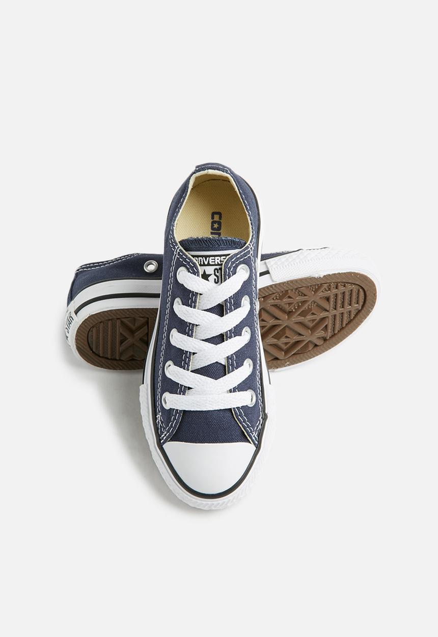 Converse Boys All Star Low Sneakers In Navy