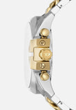 Diesel Mens Mega Chief Two Tone Watch In Silver And Gold