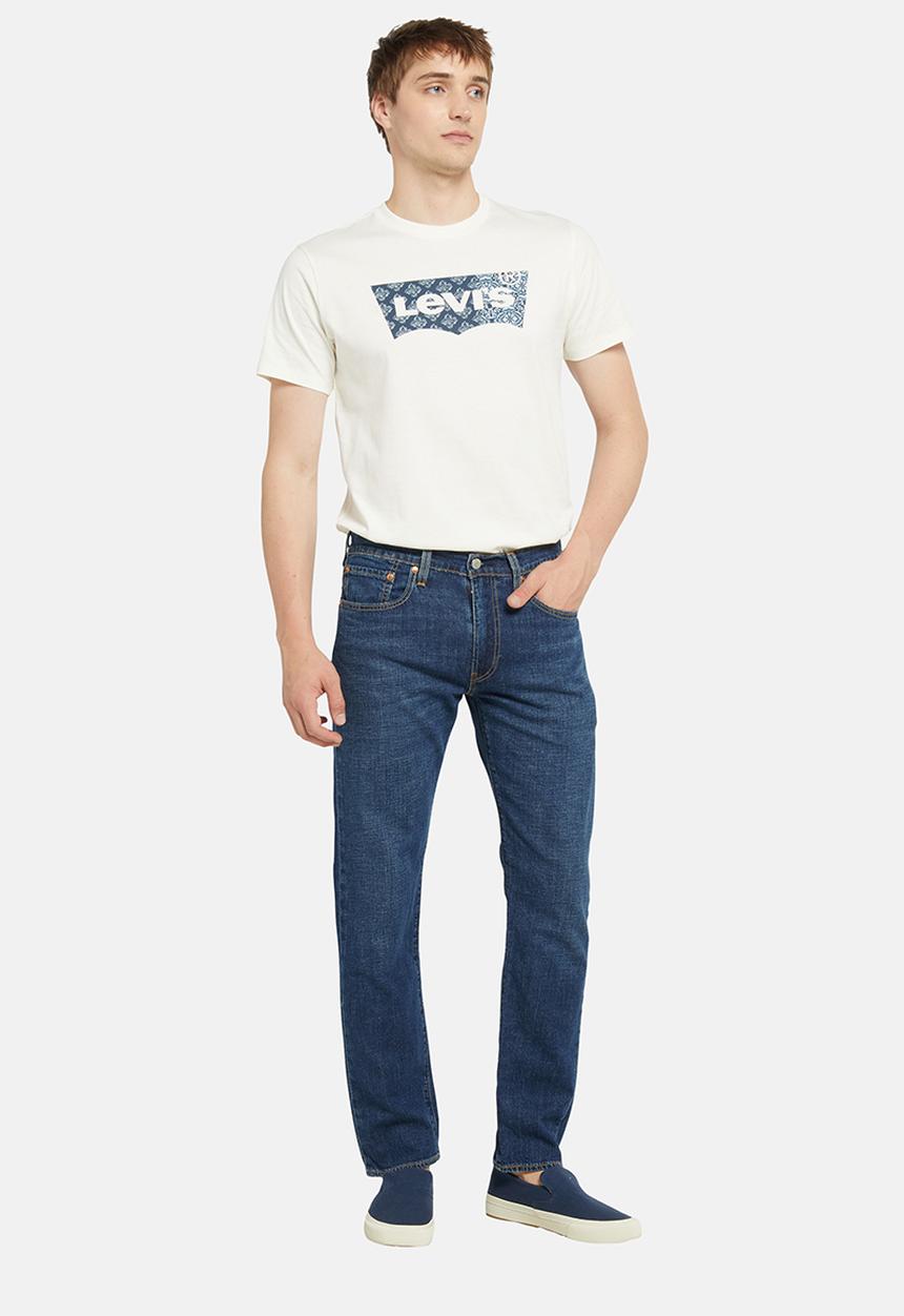 Levis Mens 502 Taper  Part The Sea Jeans In Blue