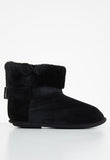 Hush Puppies Ladies Casa Slipper Boot In Black