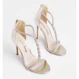 Sissy Boy Incoming Diamante Stiletto Heel In Gold