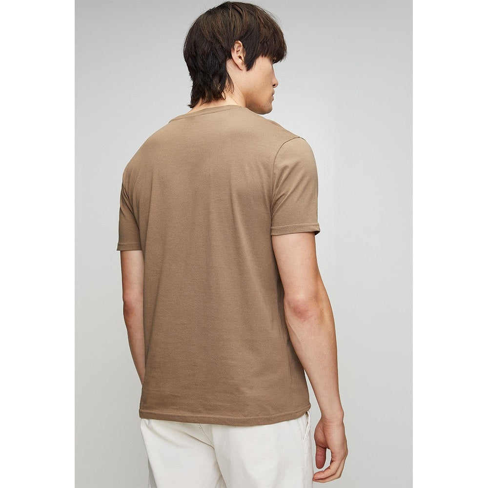 Polo Mens Essential Crew Neck Short Sleeves T-Shirt In Taupe
