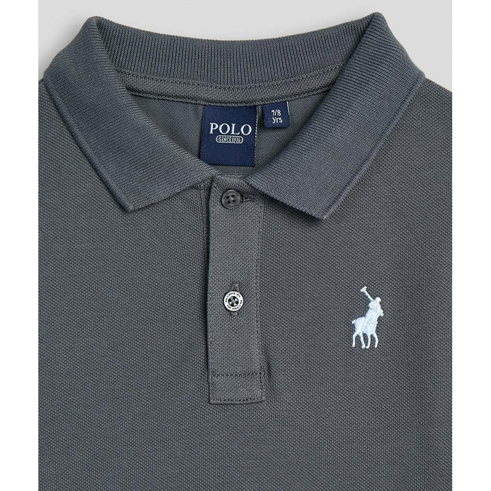 Polo Boys Austin Short Sleeves Golfer In Gunmetal