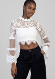 Sissy Boy Longsleeve In Your World Blouse In Off White