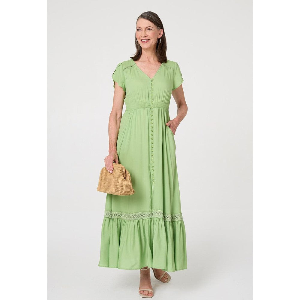 Stella Morgan Ladies Dress In Lime