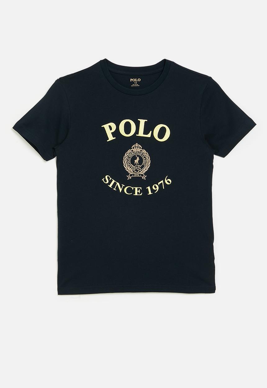 Polo Boys Logan Crested T-Shirt In Navy