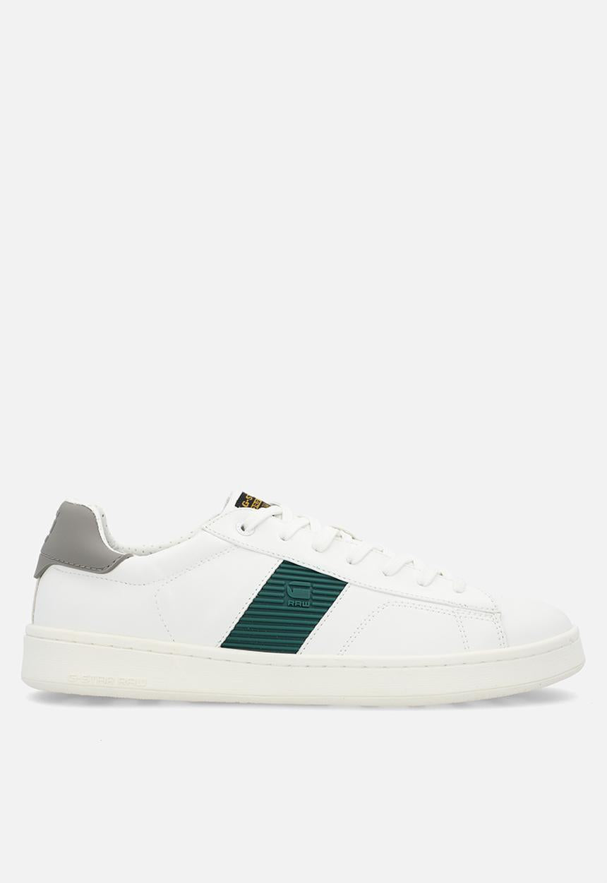 G-Star Raw Mens Recruit Cup Low Shoes White Green