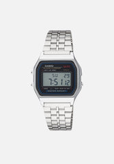 Casio Retro Digital Watch In Silver