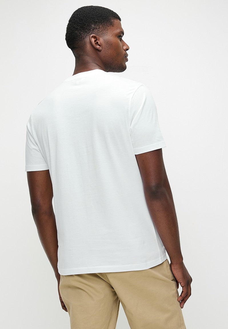 Ben Sherman Mens Disk Foil T-Shirt In White
