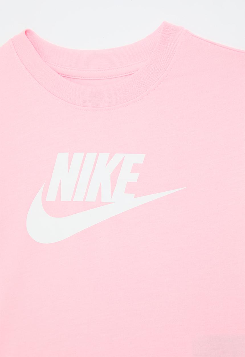 Nike Girls Hbr Club Boxy T-Shirt In Soft Pink
