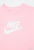 Nike Girls Hbr Club Boxy T-Shirt In Soft Pink