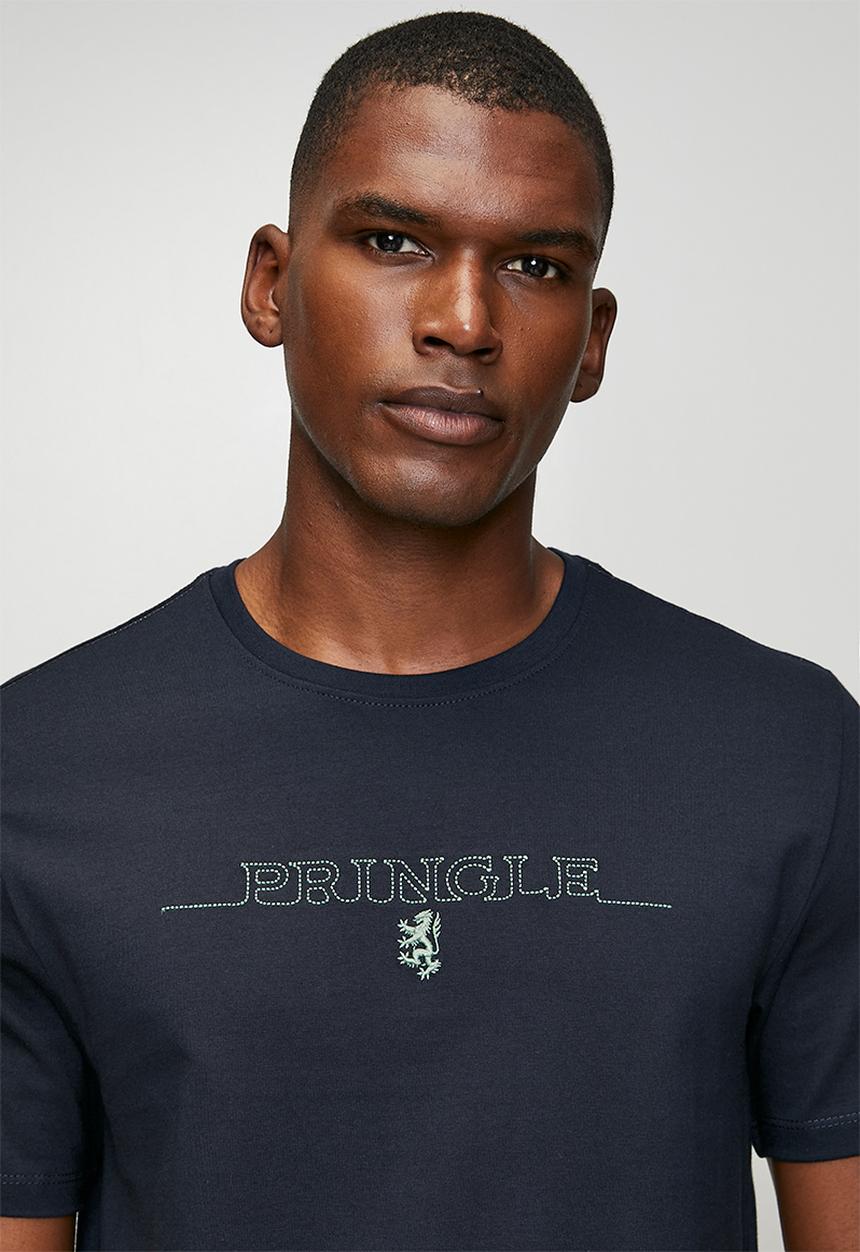 Pringle Mens Gerald Embroidery T-shirt In Navy