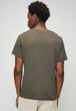 Replay Mens Basic Logo T-shirt In Mud Green