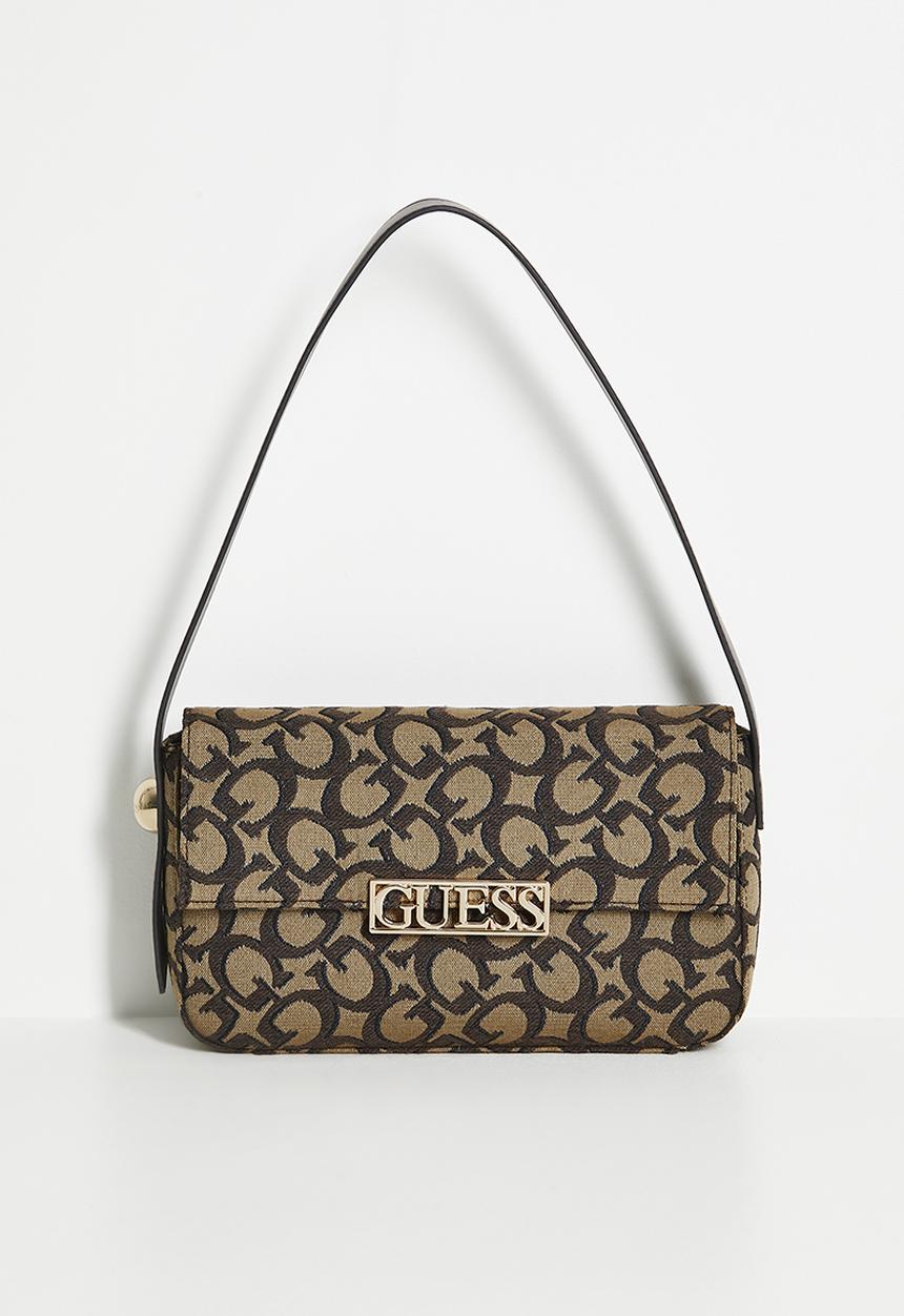 Guess Tracie Shoulder Bag Brown