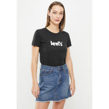 Levis The Perfect Seasonal Poster Logo T-Shirt In Black