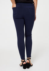 Stella Morgan Womens Pull On Legging With  Narrow Waistband In Navy
