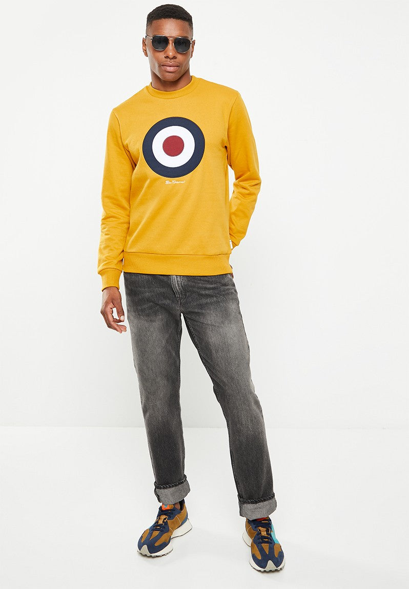 Ben Sherman Mens Dijon Target Crew Sweater