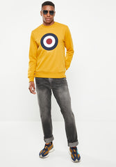 Ben Sherman Mens Dijon Target Crew Sweater