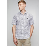 Pringle Mens Joshua Printed Tailored Shirt In Navy