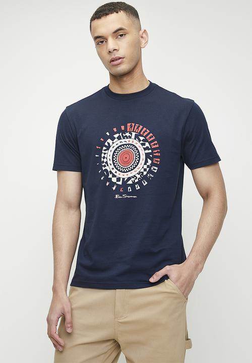 Ben Sherman W78218 Motion Target Puff Print Navy