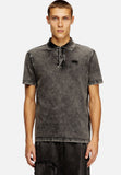 Diesel Mens T-Rejust-Nc-Den Polo Shirt 9Xx Black