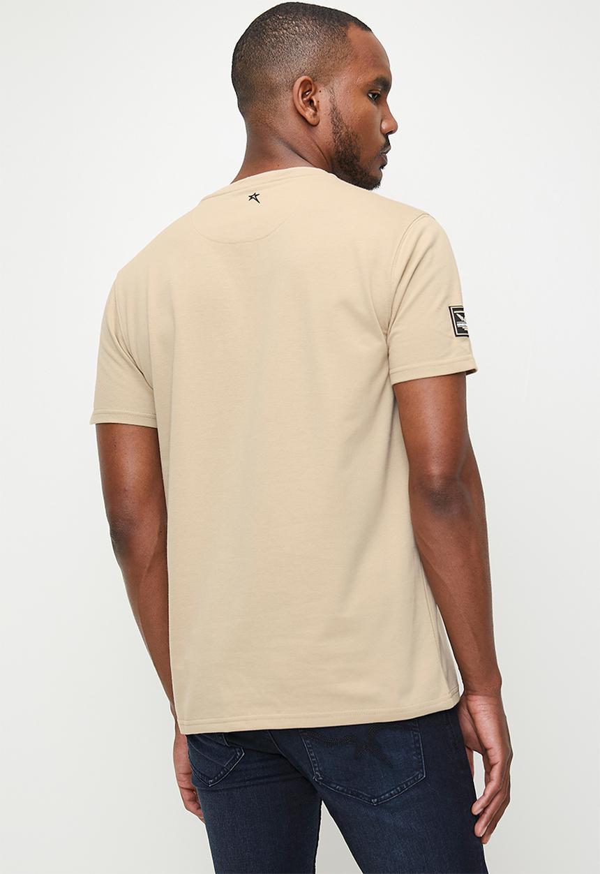 Soviet Mens Hypnotic Fashion T-Shirt In Safari