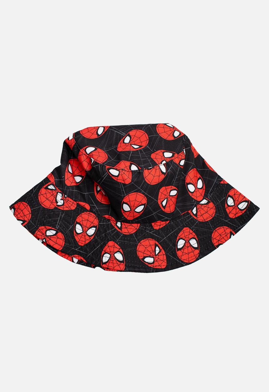 Character Group Boys Bucket Hat Spiderman In Black/Red