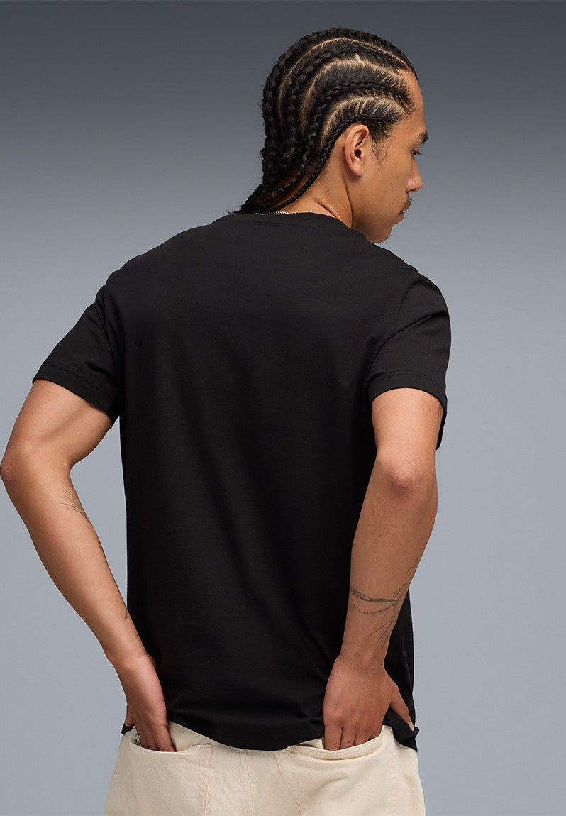 Puma Mens Graphic Stacked  T-Shirts In Black