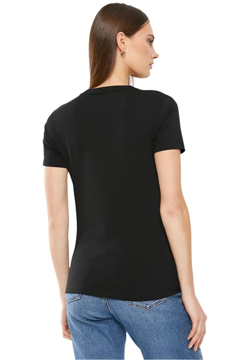 Polo 0048919 Wmn Kelly V-Neck T-Shirt Black