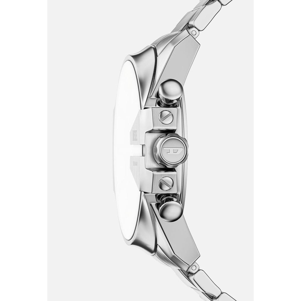Diesel Mens Mega Chief Slim Watch In Silver